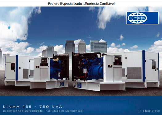 Catálogo Geradores Caterpillar Linha 455 - 750 KVA